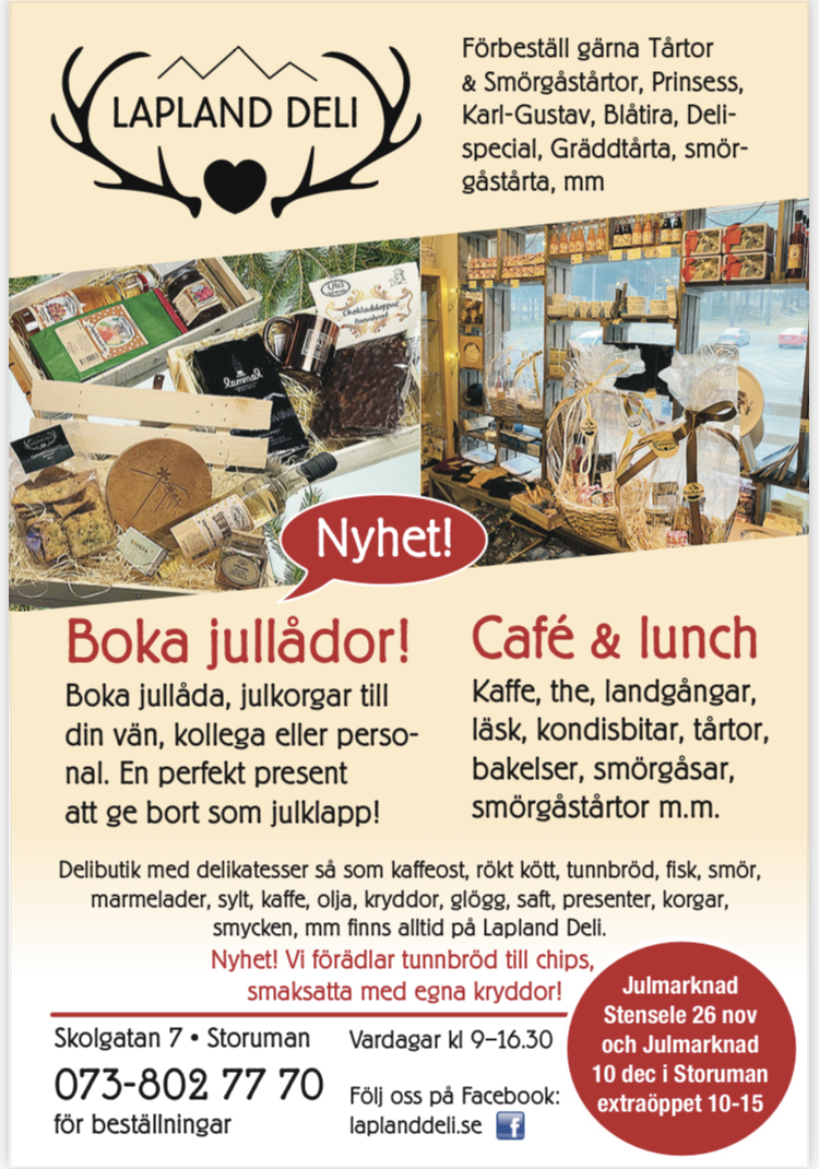 Lördagsöppet på Lapland Deli