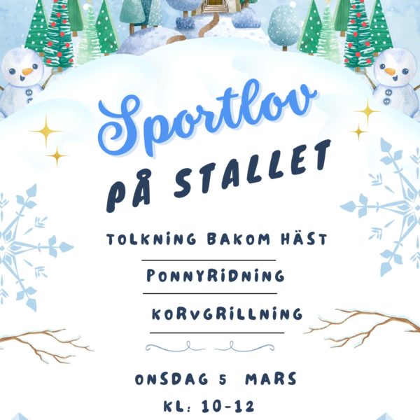 Sportlovskul på stallet!