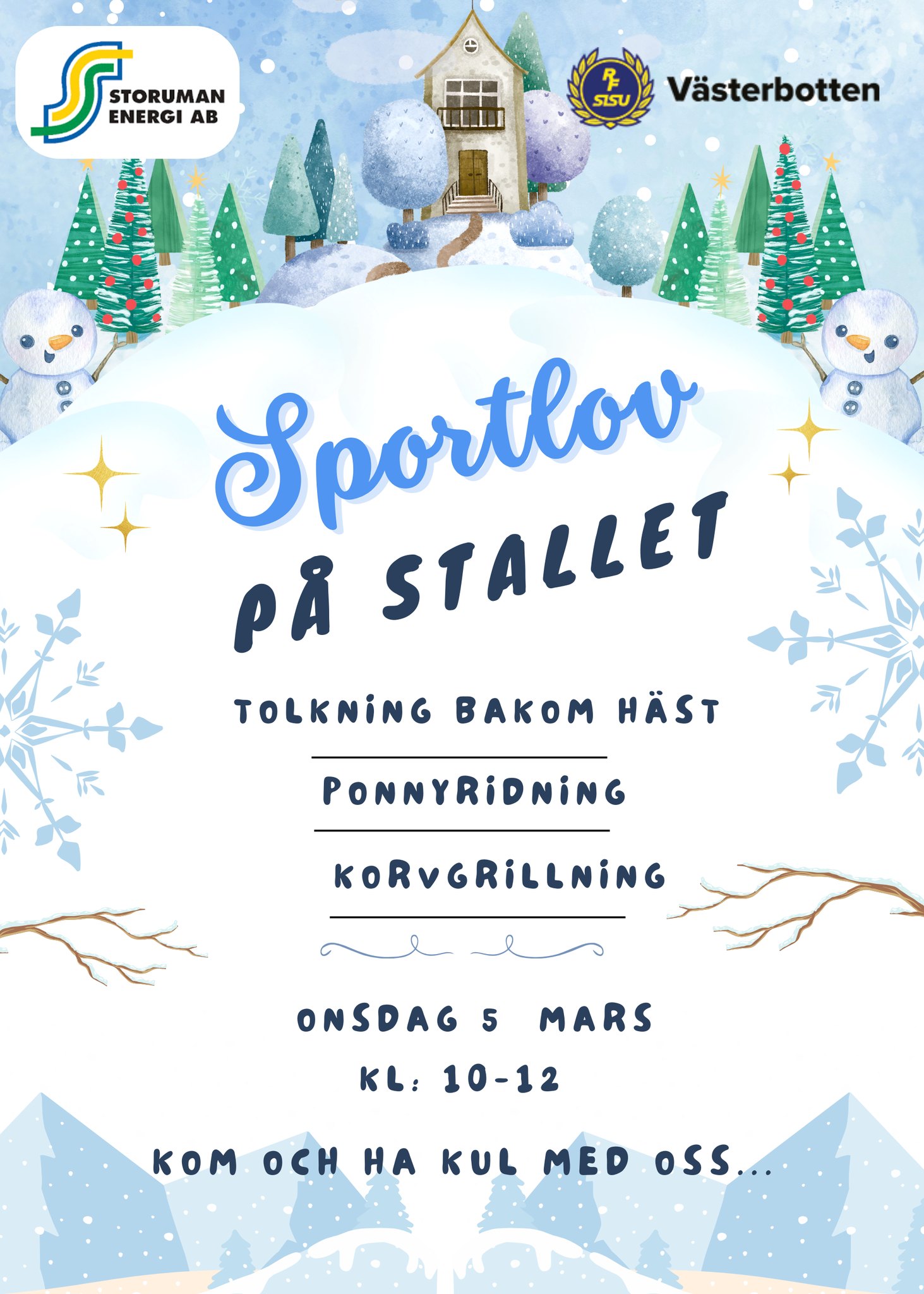 Sportlovskul på stallet!