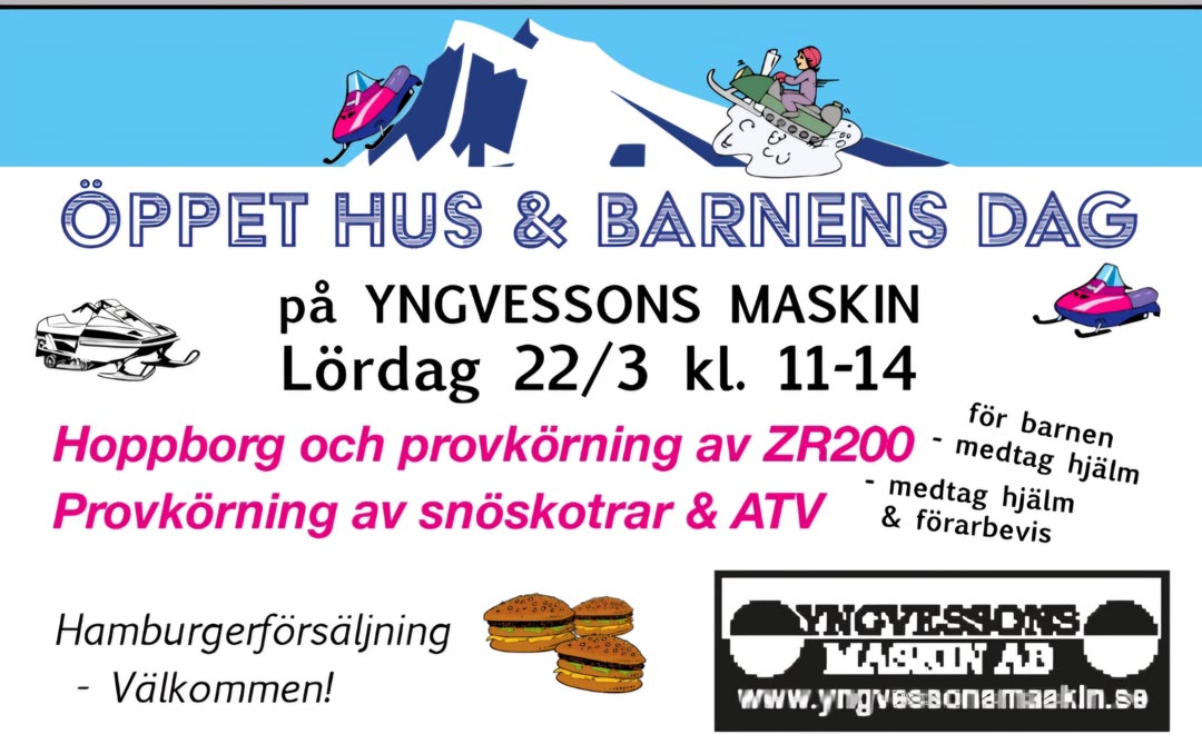 Öppet hus och Barnens dag på Yngvessons Maskin