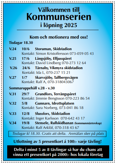 Kommunserie i Löpning - Storuman