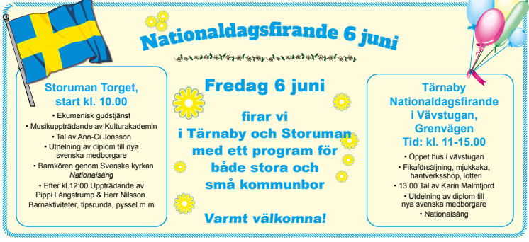 Nationaldagsfirande Storuman Centrum