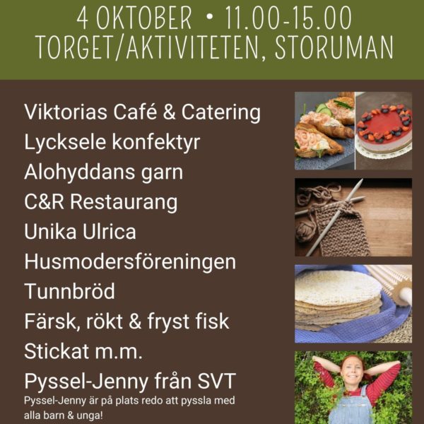 Höstmarknad 4 oktober