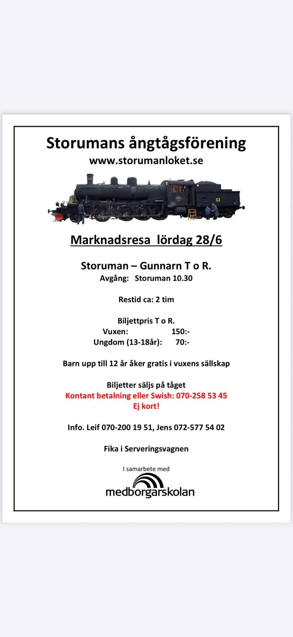 Marknadsresa med Ångloket