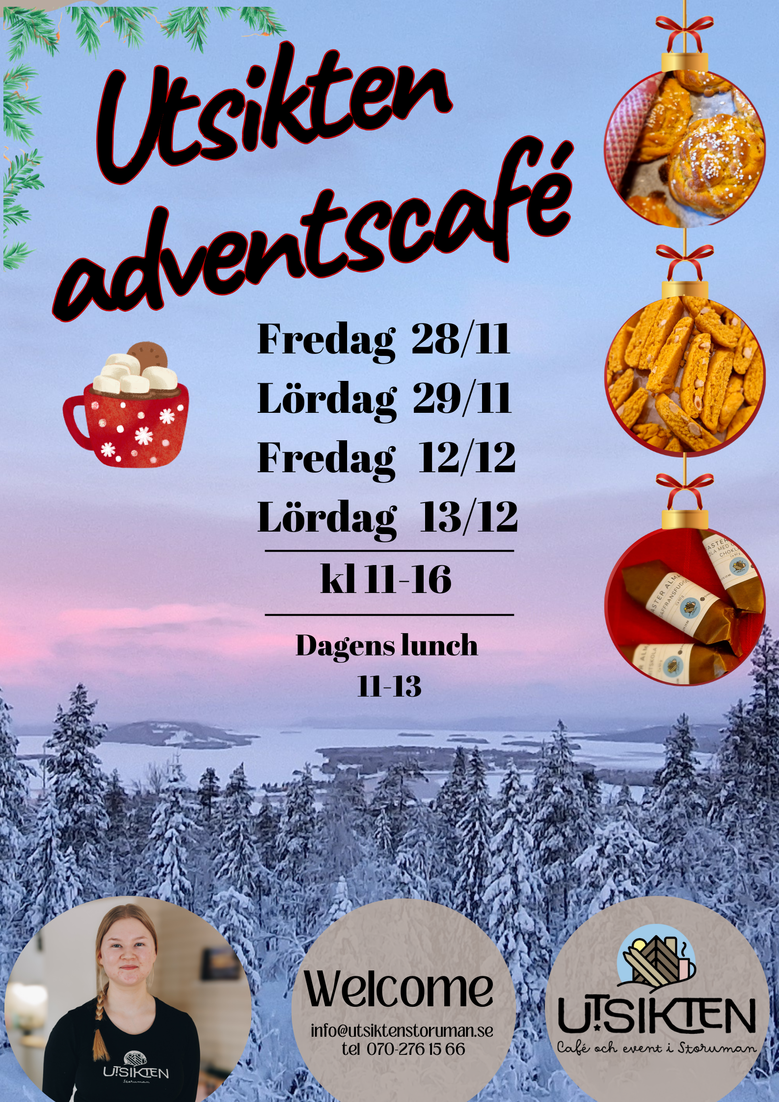 Adventscafé på Utsikten