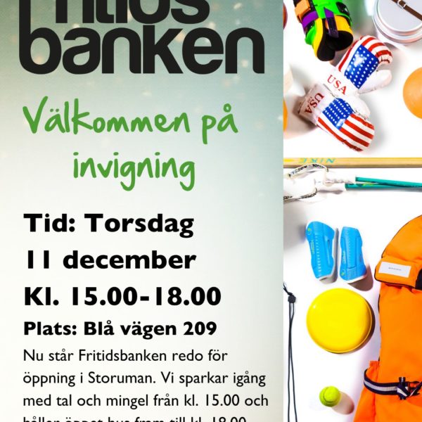 Invigning på Fritidsbanken