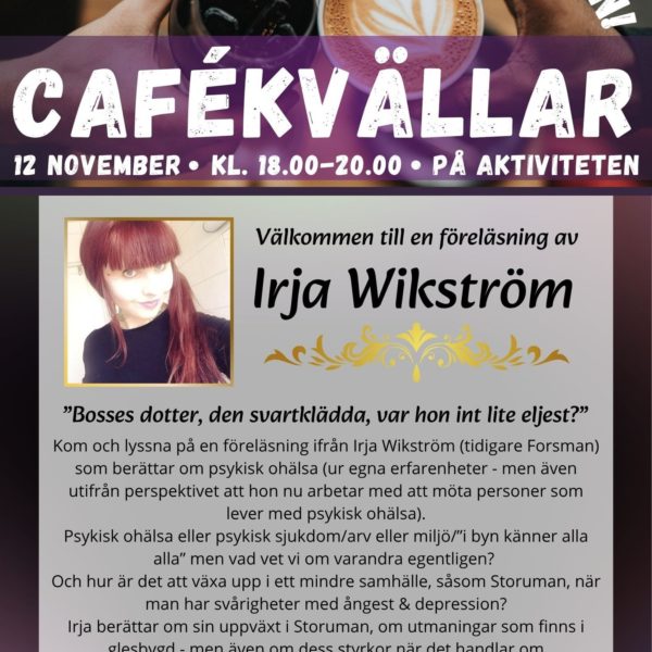 Cafékväll med föreläsning