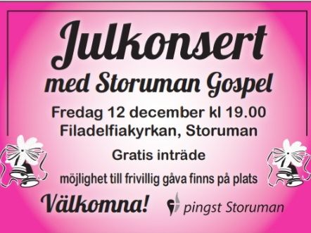 Julkonsert med Storuman Gospel
