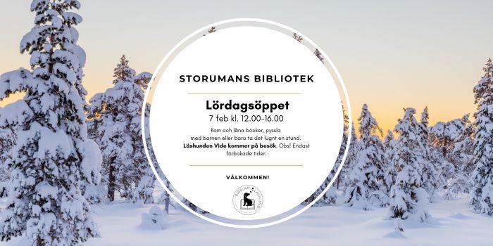 Lördagsöppet - läshunden Vide på besök