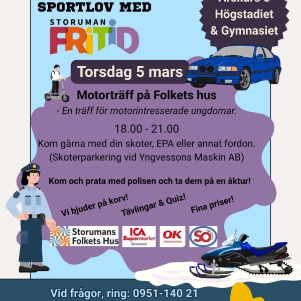Sportlov med Storuman Fritid - Motorträff
