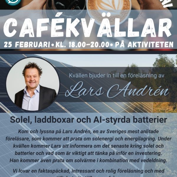 Föreläsning om solel, laddboxar och AI-styrda batterier