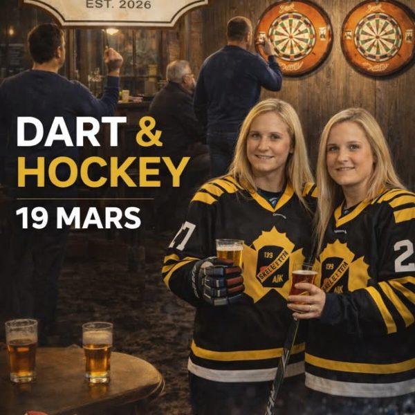 Dart & Hockey i Vardagsrummet