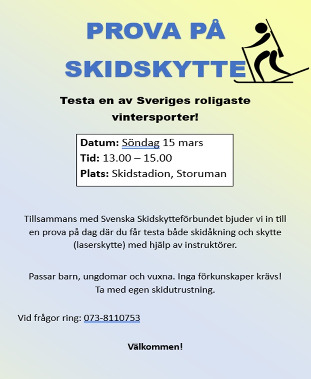 Prova på - Skidskytte!