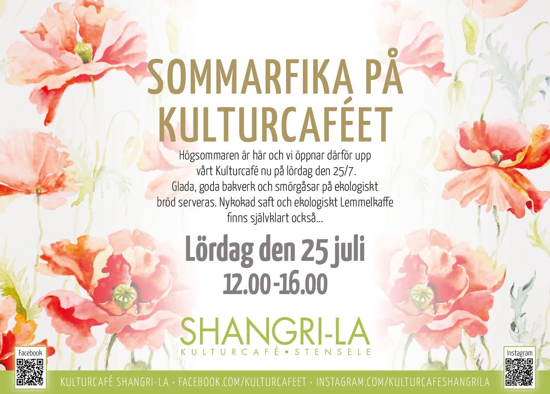 Sommarfika på Kulturcafé Shangri-La