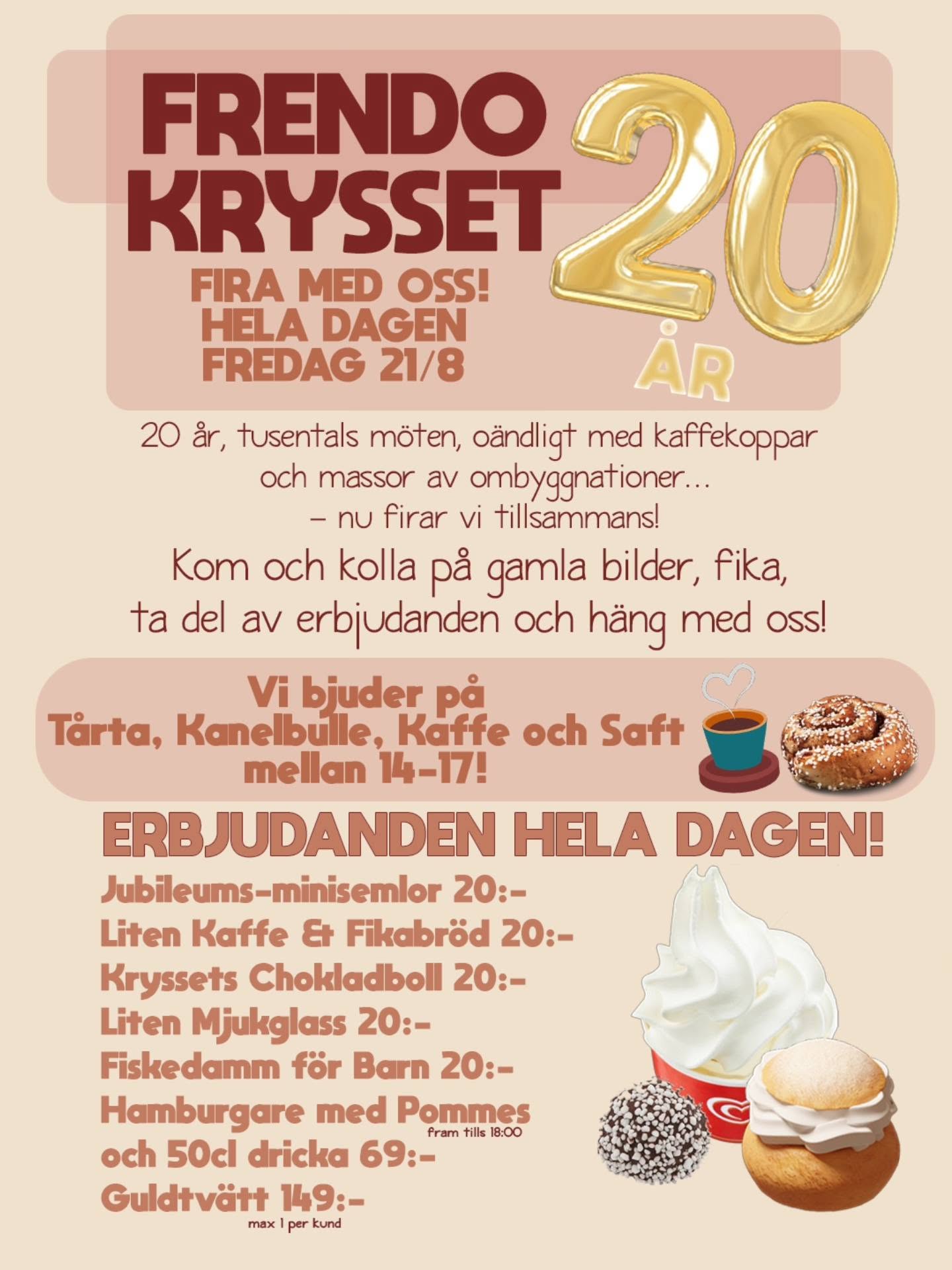 20 år av Frendo Krysset