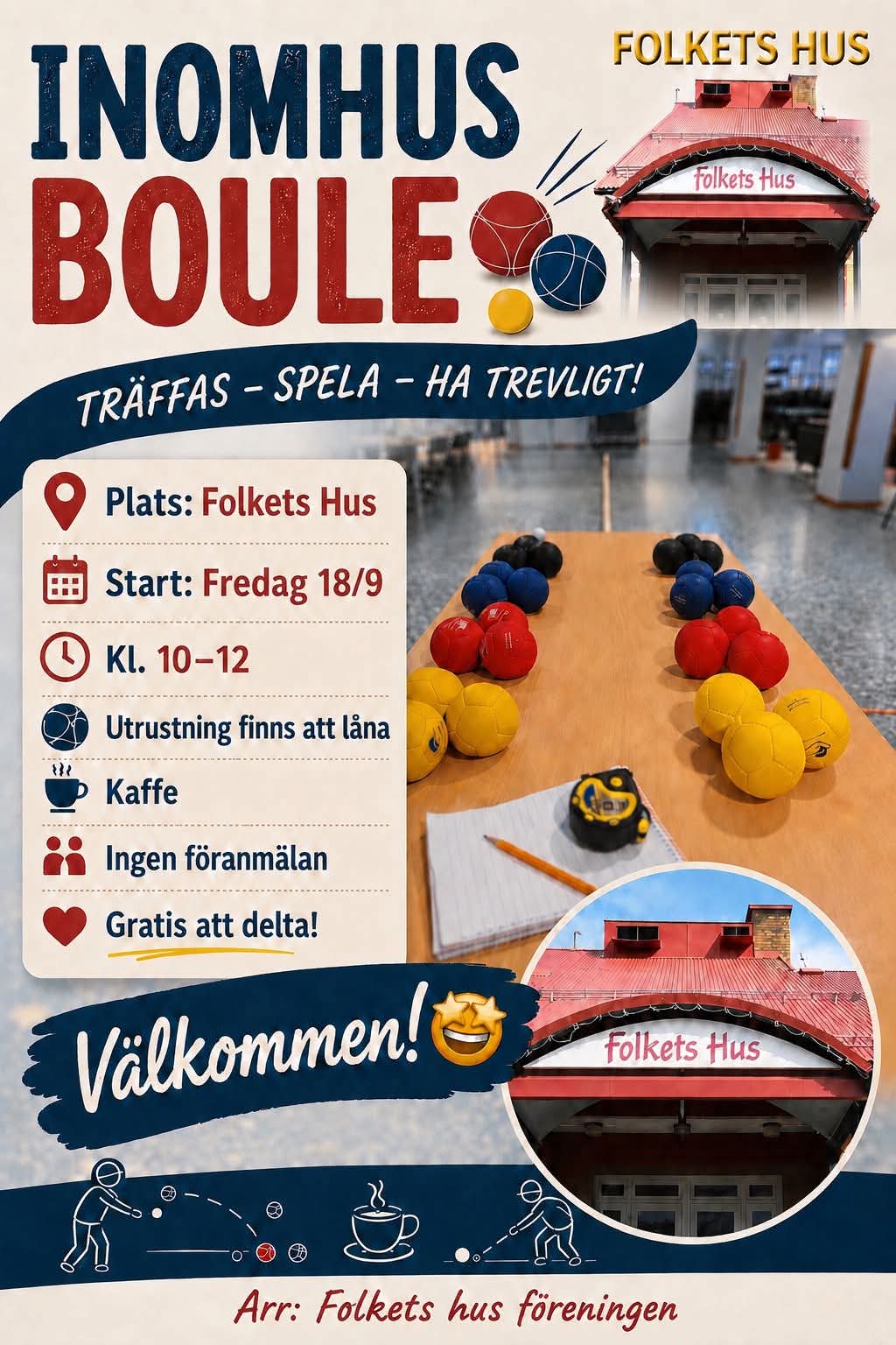Inomhus-Boule