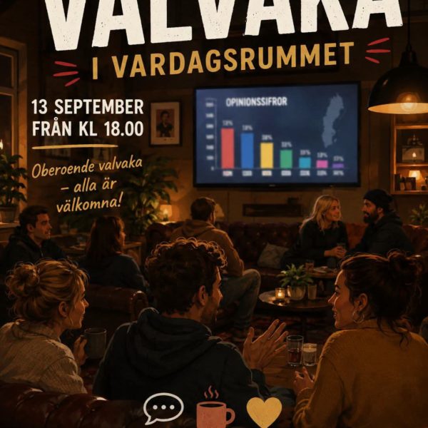Oberoende Valvaka i Vardagsrummet