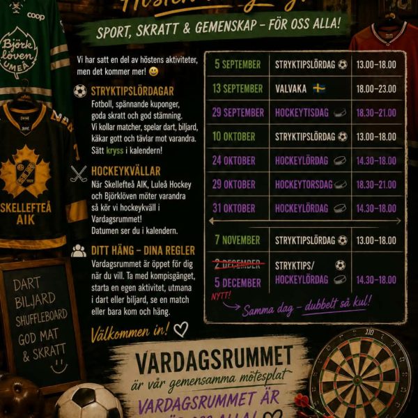 Vardagsrummet - Stryktipslördag