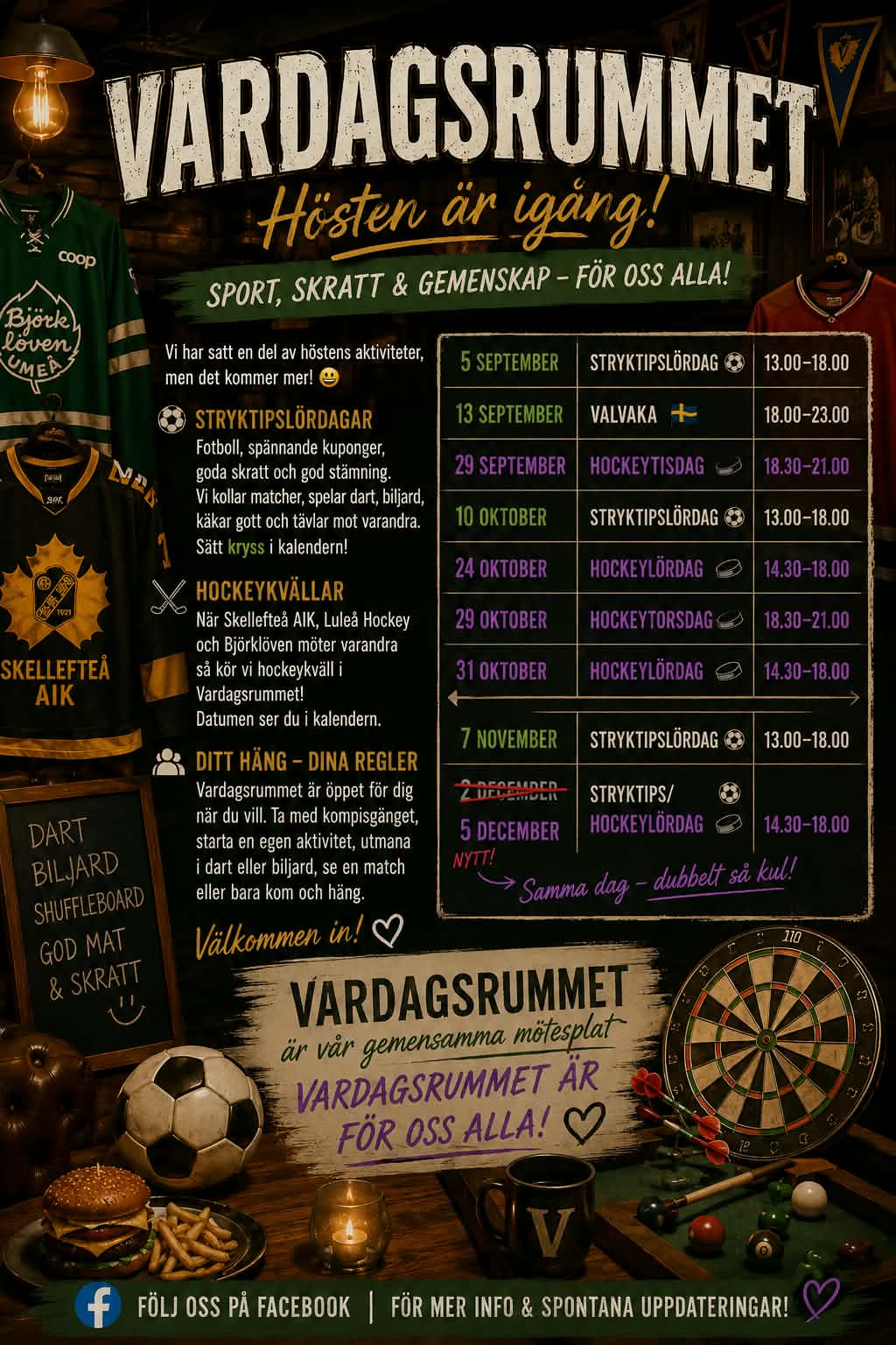 Vardagsrummet - Stryktipslördag