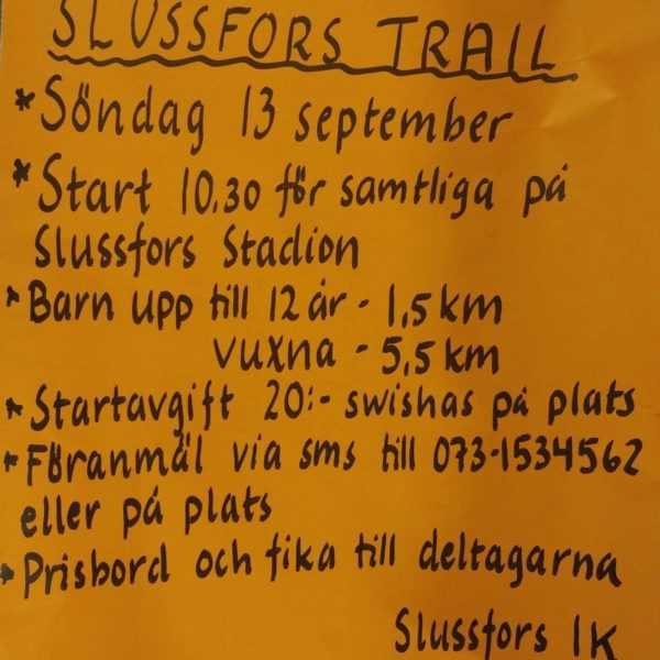 Slussfors Trail