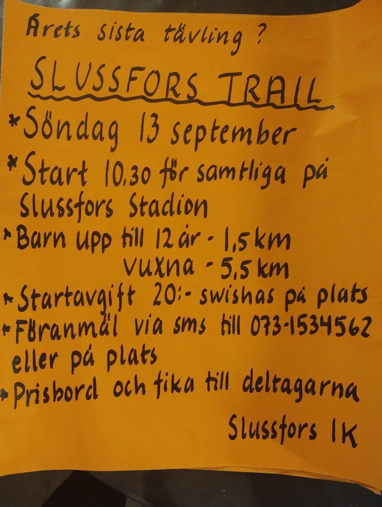 Slussfors Trail