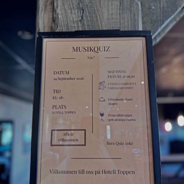 Musikquiz Hotell Toppen