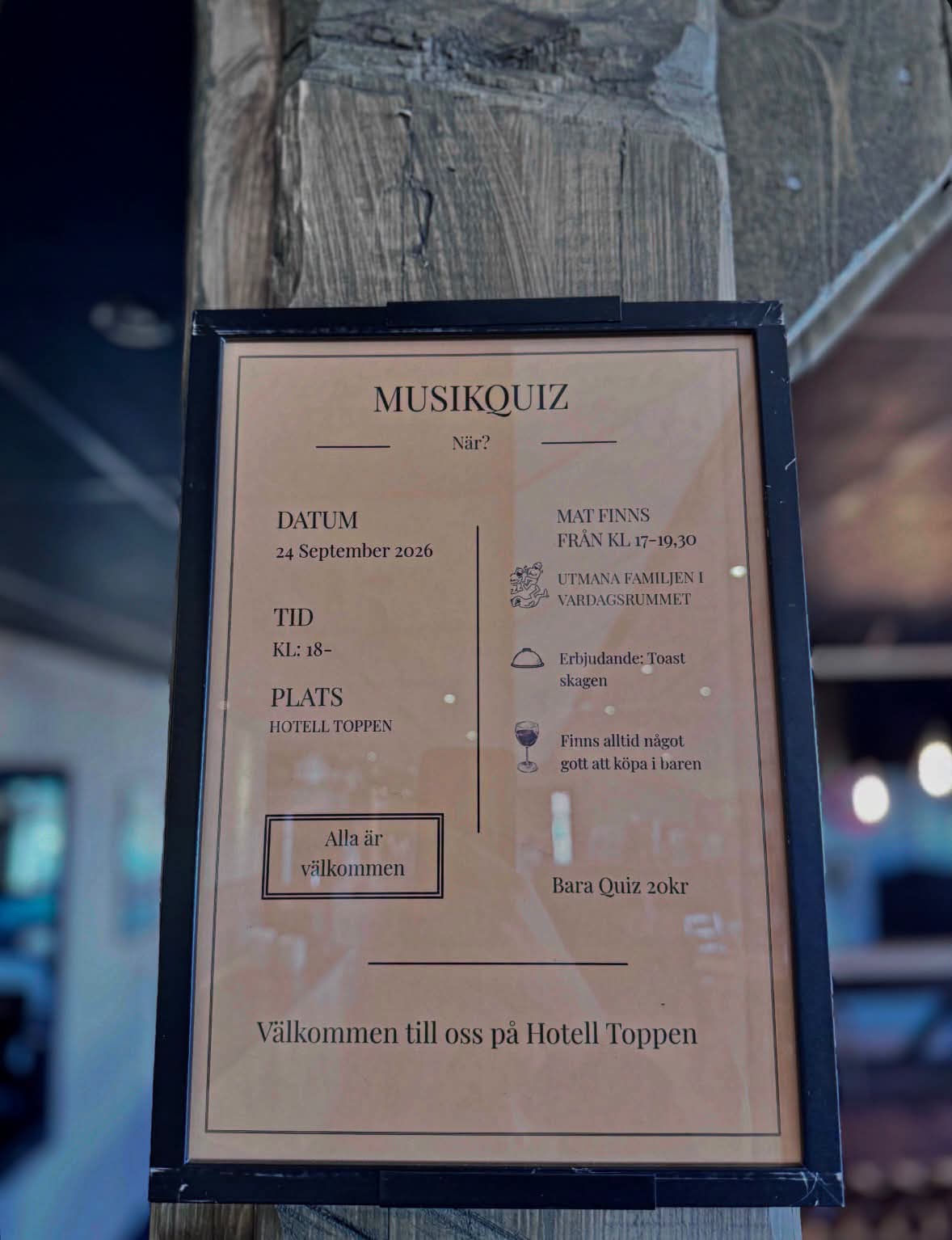 Musikquiz Hotell Toppen